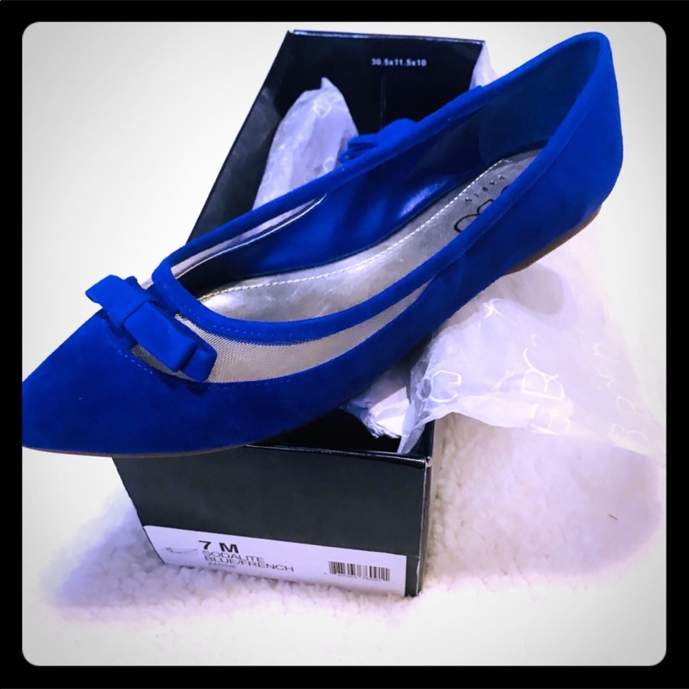 BCBGeneration suede flats blue